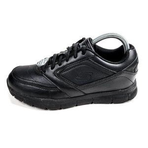 Skechers Shoes Work Shoes Black Memory Foam Slip Resistant 77235 Women's 7.5